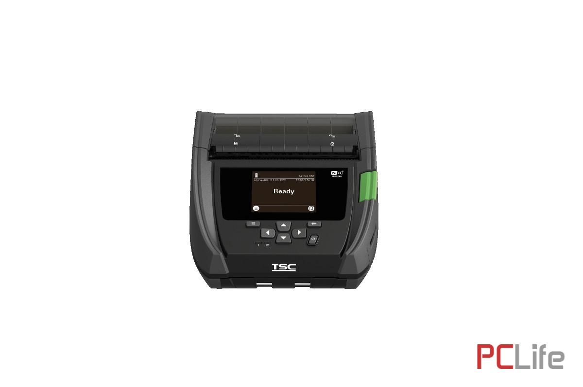 TSC Alpha-40L, 8 dots/mm (203 dpi), peeler, RTC, display, USB-C, BT, Wi-Fi, NFC, ext. bat.