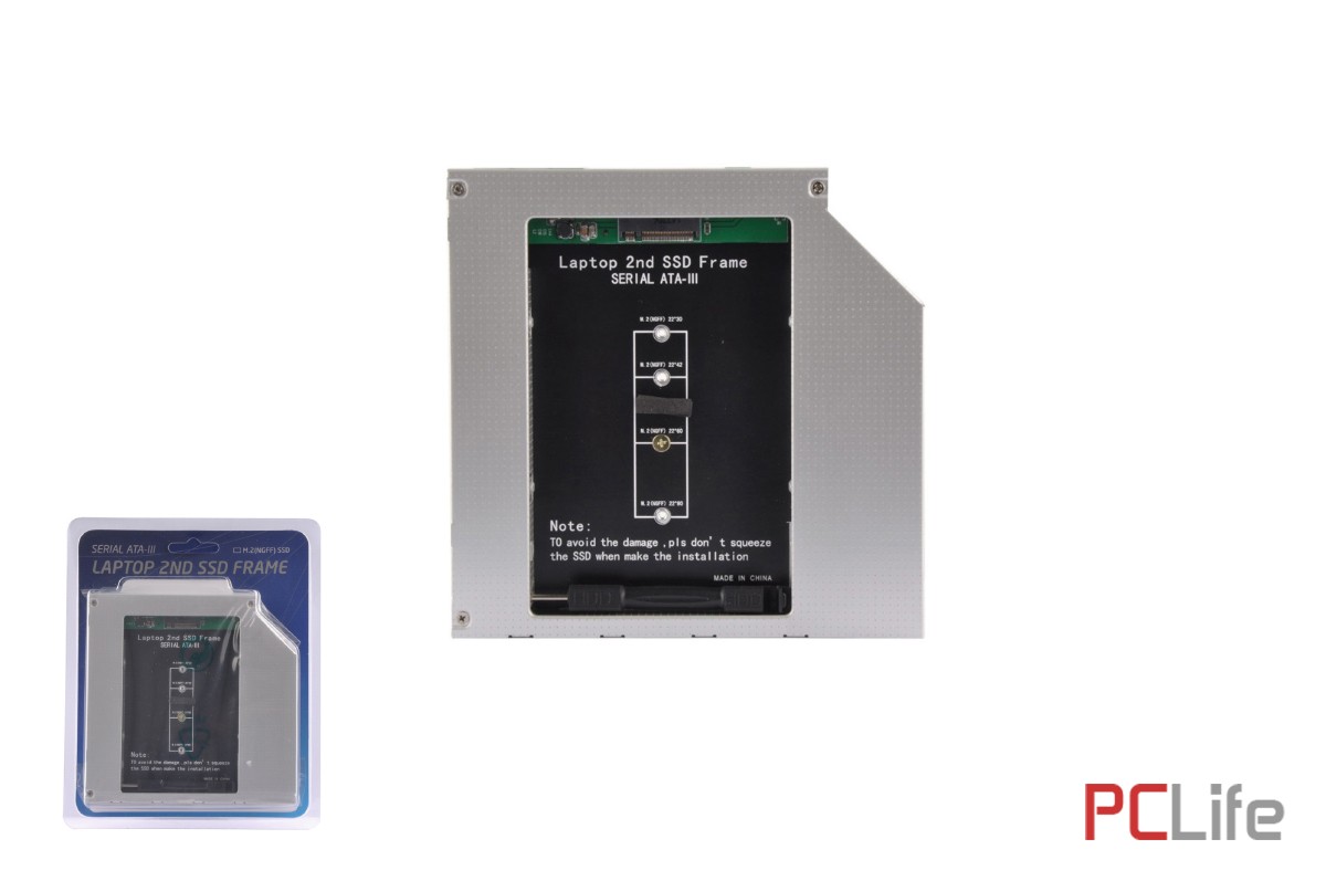 HDD caddy DVD 9.5mm M.2 MAKKI 95-M2 | MAKKI-CADDY-95-M2 - Твърди дискове | хард дискове | HDD | SSD за компютри и сървъри - втора ръка | цени от 29 лв. | купи на лизинг | експресна доставка или вземи от нашия склад в Пловдив | директен внос