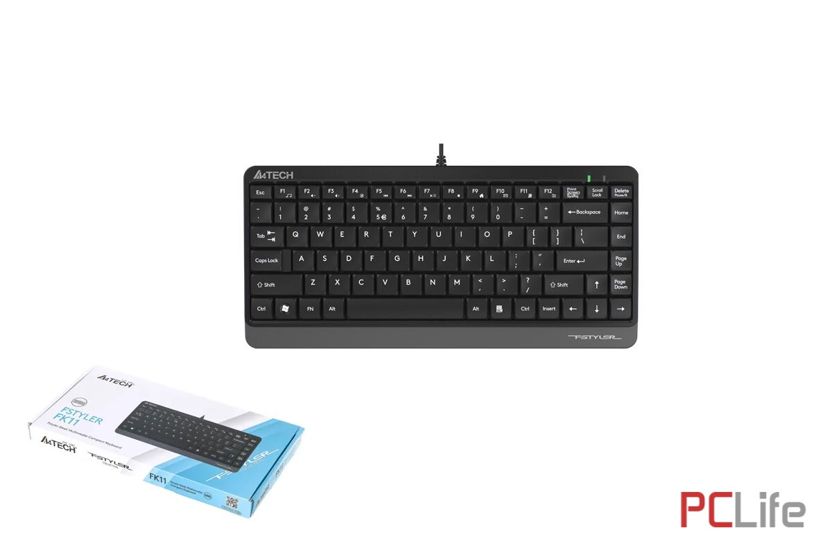 Клавиатура A4TECH FK11 | USB  | БДС кирилизация | A4TECH | FK11 | USB , ЖИЧЕН | 24 МЕСЕЦА - Клавиатури и мишки втора ръка и нови