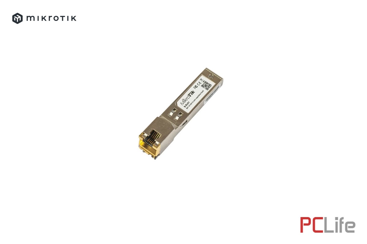 MikroTik S-RJ01 SFP модул, 1.25Gb/s, RJ45, 100m | MIKROTIK | S-RJ01 | SFP - RJ45 10/100/1000M | 1.25Gbps / 100m. - MikroTik рутери, суичове Микротик