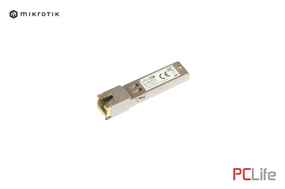 MikroTik SFP+ модул S+RJ10, 10Gb/s, RJ45 | MIKROTIK | S+RJ10 | SFP+ - RJ45 | 10M, 100M, 1G, 2.5G, 5G, 10G ( до 30м @10Gbps ) - MikroTik рутери, суичове Микротик