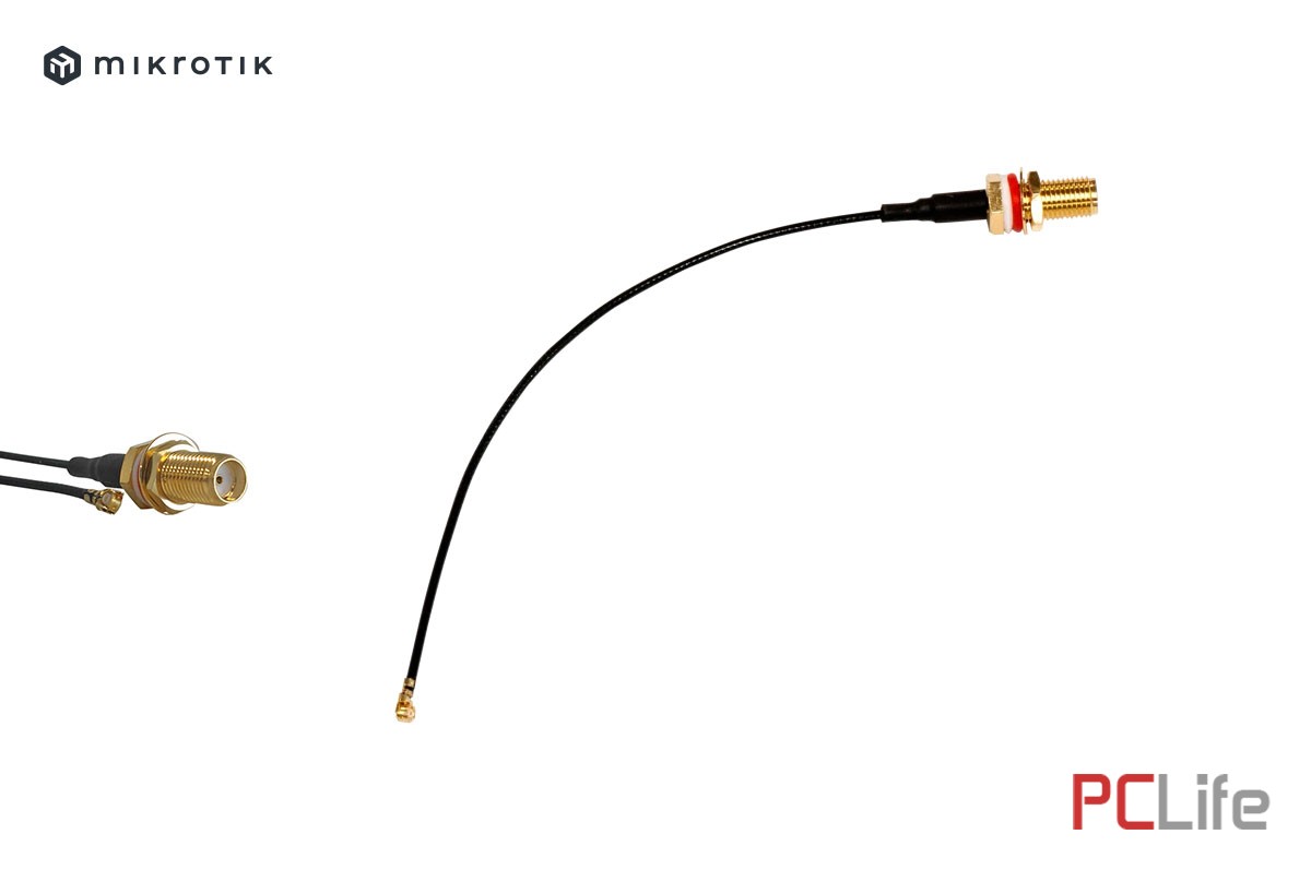 Антенен пигтейл MikroTik ACSMAUFL, U.FL към SMA Female, за външна антена | MIKROTIK | ACSMAUFL | Wireless Systems - MikroTik рутери, суичове Микротик