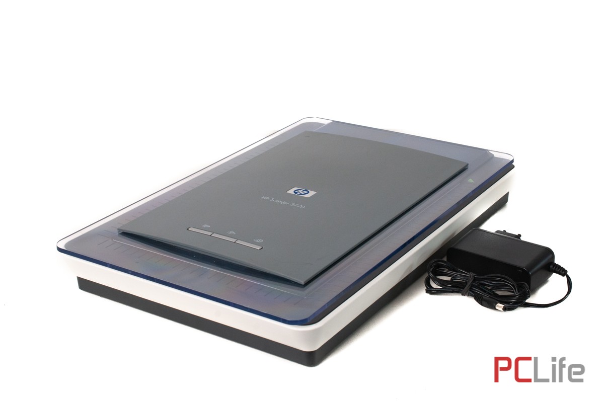 HP Scanjet 3770 плосък USB скенер с 1200 dpi оптична и 1200x2400 dpi хардуерна резолюция. Втора ръка, ST. A. Вносител: PCLife.
