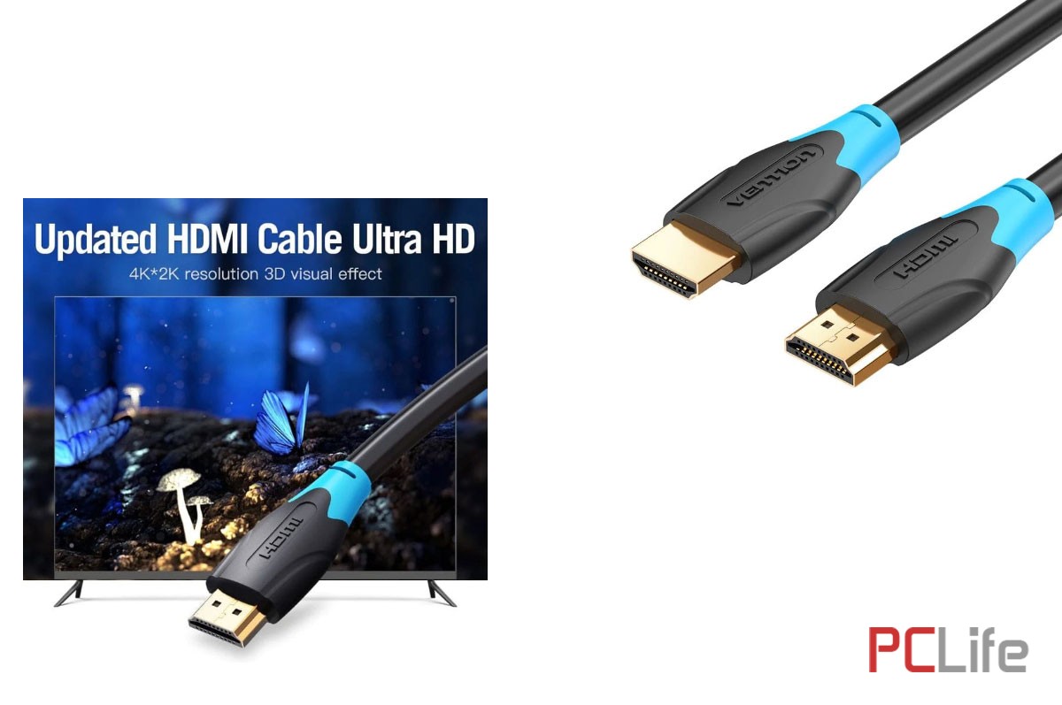 HDMI кабел VENTION AACBJ 5m, HDMI 2.0, 4K 2160p @ 60Hz, 18 Gb/s, екраниран, позлатени конектори, черен | ЕКРАНИРАН | 4K 2160p @ 60FPS (3840x2160) | HDMI M - HDMI M | 18 Gb/s | 5m - Кабели за компютри, сървъри и монитори, втора ръка