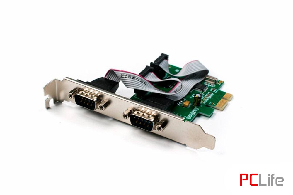 Контролер PCIe RS232 2PORT PCE382-2S | 6 МЕСЕЦА - POS оборудване втора ръка - баркод скенери, ПОС терминали, touchscreen монитори, кухненски и етикетни принтери