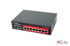 Управляем POE SWITCH SV-POE08-GM | SisView | SV-POE08-GM | 8 PORT 10/100/1000 , 2 PORT UP LINK 10/100/1000 | 12 МЕСЕЦА - POE комутатори и суичове за видеонаблюдение