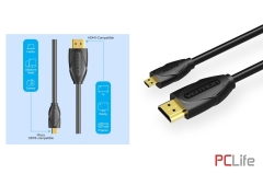 Кабел  MICRO HDMI - HDMI VENTION VAA-D03-B150 1.5m | VENTION | VAA-D03-B150 | 4K 2160p @ 60FPS (3840x2160) | Micro HDMI (type D) - HDMI - Кабели за компютри, сървъри и монитори, втора ръка
