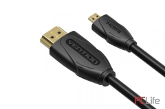 Кабел  MICRO HDMI - HDMI VENTION VAA-D03-B150 1.5m | VENTION | VAA-D03-B150 | 4K 2160p @ 60FPS (3840x2160) | Micro HDMI (type D) - HDMI - Кабели за компютри, сървъри и монитори, втора ръка