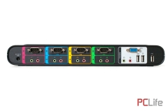 KVM SWITCH BELKIN SOHO VGA/USB 4 PORTS F1DS104L - Нов | BELKIN | SOHO 4 PORTS F1DS104L | 2048x1536 | 1x VGA,1x VGA,4x Audio/Mic Jacks,3x USB 2.0-A,4x VGA,4x Audio/Mic Jacks - KVM Switch устройства | Управление на няколко компютъра | PCLife