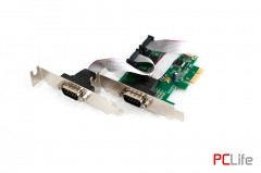 Контролер PCIe RS232 2PORT PCE382-2S | 6 МЕСЕЦА - POS оборудване втора ръка - баркод скенери, ПОС терминали, touchscreen монитори, кухненски и етикетни принтери