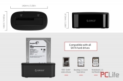 HDD DOCKING STATION 2.5 / 3.5 inch. ORICO 6218US3 | ORICO | 6218US3 - Твърди дискове | хард дискове | HDD | SSD за лаптопи - втора ръка | цени от 29 лв. | купи на лизинг | експресна доставка или вземи от нашия склад в Пловдив | директен внос