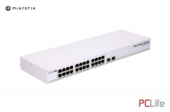 Switch MikroTik CRS326-24G-2S+RM | 24x RJ45 1000Mb/s, 2x SFP+ | RouterOS L5 | ARM 98DX3236 - 800 MHz | 512 MB | LAN 10/100/1000 | 24 PORT 10/100/1000 , 2 PORT SFP | RouterOS / SwitchOS license 5 - MikroTik рутери, суичове Микротик