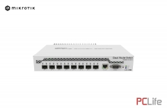 Switch MikroTik CRS309-1G-8S+IN | 1x RJ45 1000Mb/s, 8x SFP+ | ARM 98DX8208 - 800 MHz | 512 MB | LAN 10/100/1000 | 8 PORT SFP , 1 PORT 10/100/000 (PoE in) | RouterOS  license 5 - MikroTik рутери, суичове Микротик