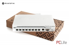 Switch MikroTik CRS309-1G-8S+IN | 1x RJ45 1000Mb/s, 8x SFP+ | ARM 98DX8208 - 800 MHz | 512 MB | LAN 10/100/1000 | 8 PORT SFP , 1 PORT 10/100/000 (PoE in) | RouterOS  license 5 - MikroTik рутери, суичове Микротик