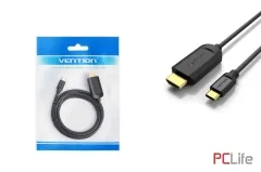 Кабел USB-C към HDMI VENTION CGUBG, 1.5 m, 4K, USB Type-C M / HDMI M, черен