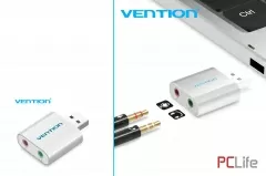 USB Sound Card. Външна звукова карта Vention VAB-S13 | VENTION | VAB-S13 | USB / ST3.5 (Audio,MIC) | НОВО | 24 МЕСЕЦА - Кабели за компютри, сървъри и монитори, втора ръка